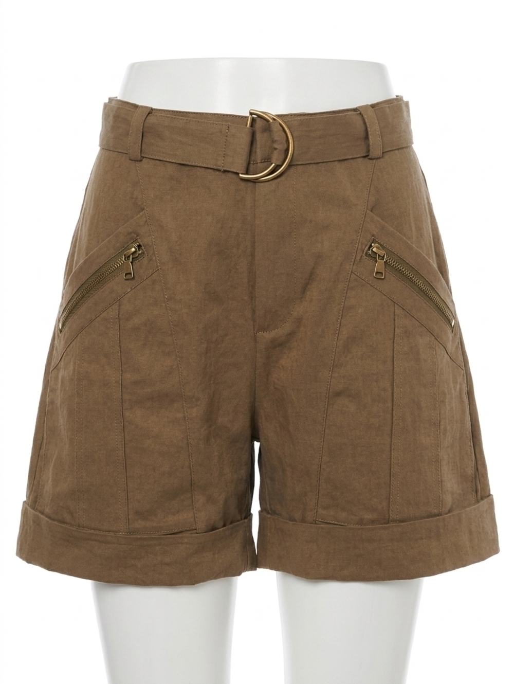 NEW IRO hano belted short in brown